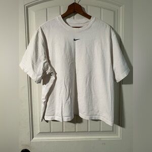 Nike Boxy White Tee with Black Logo